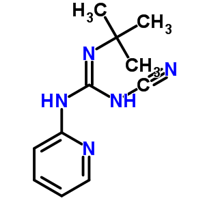 1-Tert-butyl-2-cyano-3-(2-pyridyl)guanidine Structure,60560-12-5Structure