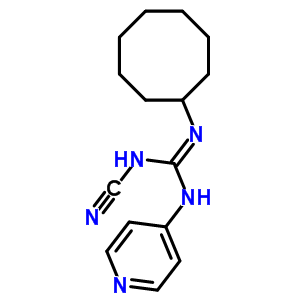 2-Cyano-1-cyclooctyl-3-(4-pyridyl)guanidine Structure,60560-38-5Structure