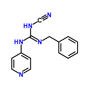 1-Benzyl-2-cyano-3-(4-pyridyl)guanidine Structure,60560-41-0Structure