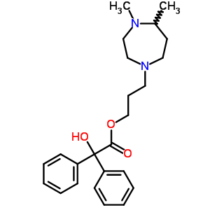 3-(4,5-Dimethyl-1,4-diazepan-1-yl)propyl 2-hydroxy-2,2-diphenyl-acetate Structure,60573-76-4Structure