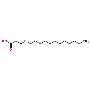 Propanoic acid,3-(dodecyloxy)- Structure,6064-81-9Structure