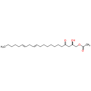 1-Acetyloxy-2-hydroxy-12,15-heneicosadien-4-one Structure,60640-59-7Structure