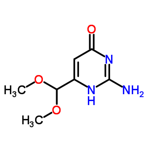 2-Amino-6-(dimethoxymethyl)-1h-pyrimidin-4-one Structure,60656-61-3Structure