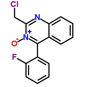 2-(Chloromethyl)-4-(2-fluorophenyl)-2h-quinazoline 3-oxide Structure,60656-73-7Structure