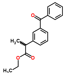 Benzeneacetic acid, 3-benzoyl-a-methyl-, ethyl ester Structure,60658-04-0Structure