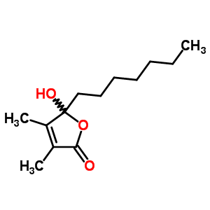 5-Heptyl-5-hydroxy-3,4-dimethyl-furan-2-one Structure,6066-55-3Structure