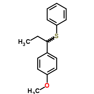 1-Methoxy-4-[1-(phenylthio)propyl ]benzene Structure,60702-14-9Structure