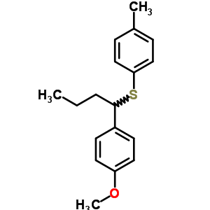 1-[[1-(4-Methoxyphenyl)butyl ]thio]-4-methylbenzene Structure,60702-15-0Structure