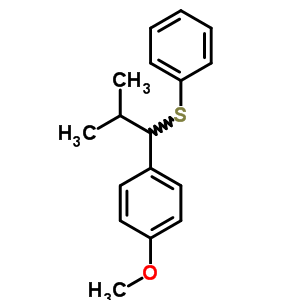 1-Methoxy-4-[2-methyl-1-(phenylthio)propyl ]benzene Structure,60702-16-1Structure