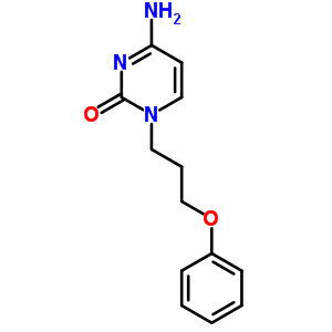 4-Amino-1-(3-phenoxypropyl)pyrimidin-2-one Structure,60722-56-7Structure