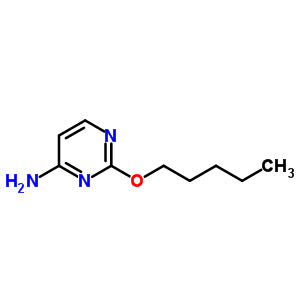 4-Pyrimidinamine,2-(pentyloxy)- Structure,60722-65-8Structure