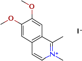 6,7-Dimethoxy-1,2-dimethylisoquinolinium iodide Structure,6075-61-2Structure