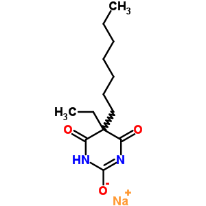 Sodium 5-ethyl-5-heptylbarbiturate Structure,60784-70-5Structure