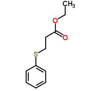 3-(苯基硫代)丙酸乙酯結(jié)構(gòu)式_60805-64-3結(jié)構(gòu)式