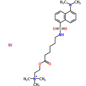 (1-(5-Dimethylaminonaphthalene)sulfonamido)-n-hexanoic acid-beta-n-trimethylammonium ethyl ester Structure,60837-35-6Structure