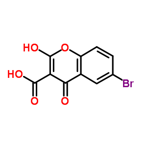 6-Bromo-4-hydroxy-2-oxo-2h-chromene-3-carboxylic acid Structure,6087-64-5Structure