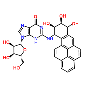 N(2)-(7,8,9,10-tetrahydro-7,8,9-trihydroxybenzo(a)pyren-10-yl)guanine Structure,60872-70-0Structure