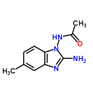 N-(2-amino-5-methyl-benzoimidazol-1-yl)acetamide Structure,60882-69-1Structure