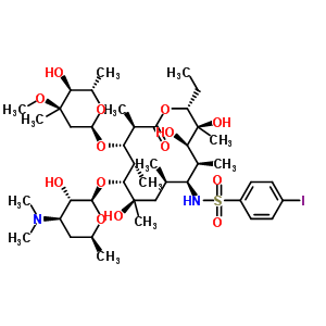 (9S)-9-deoxo-9-[[(4-iodophenyl)sulfonyl]amino]erythromycin Structure,61066-19-1Structure