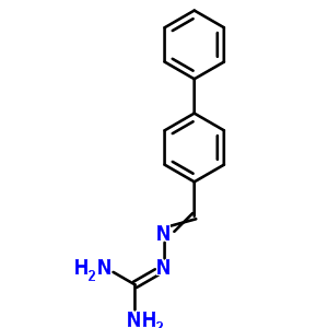 Hydrazinecarboximidamide,2-((1,1’-biphenyl)-4-ylmethylene)- Structure,61072-53-5Structure