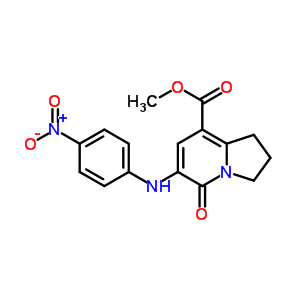 Methyl 6-(4-nitrophenylamino)-5-oxo-1,2,3,5-tetrahydroindolizine-8-carboxylate Structure,612065-20-0Structure