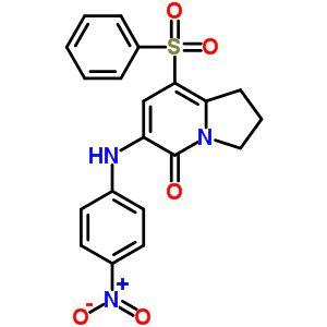 6-[(4-Nitrophenyl)amino]-8-(phenylsulfonyl)-2,3-dihydro-5(1h)-indolizinone Structure,612065-26-6Structure