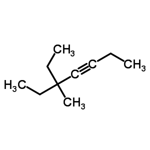 5-Ethyl-5-methyl-3-heptyne. Structure,61228-10-2Structure