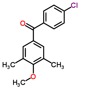 4-Chloro-3’,5’-dimethyl-4’-methoxybenzophenone Structure,61259-84-5Structure