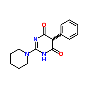 5-Phenyl-2-piperidinopyrimidine-4,6(1h,5h)-dione Structure,61280-28-2Structure