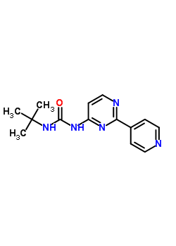 N-(tert-butyl)-n’-[2-(4-pyridinyl)-4-pyrimidinyl ]urea Structure,61310-12-1Structure