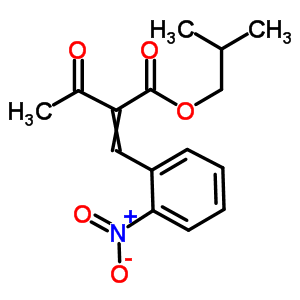 Isobutyl 2-(2-nitro-benzylidene)acetoacetate Structure,61312-59-2Structure