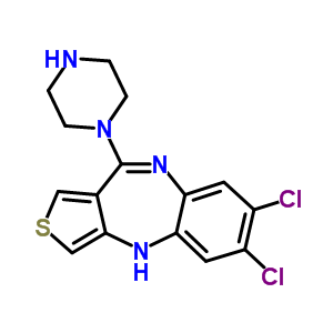 4H-thieno3,4-b1,5benzodiazepine,6,7-dichloro-10-(1-piperazinyl)- Structure,61326-04-3Structure