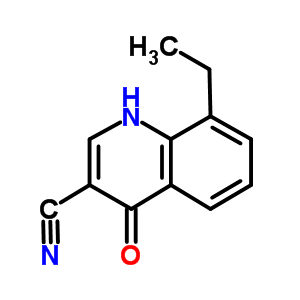 8-乙基-4-羥基-3-喹啉甲腈結(jié)構(gòu)式_61338-17-8結(jié)構(gòu)式