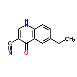 6-乙基-4-羥基-3-喹啉甲腈結(jié)構(gòu)式_61338-22-5結(jié)構(gòu)式