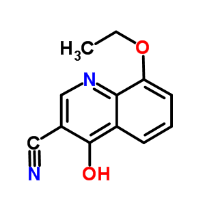 8-乙氧基-4-羥基-3-喹啉甲腈結(jié)構(gòu)式_61338-29-2結(jié)構(gòu)式