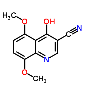 4-Hydroxy-5,8-dimethoxy-3-quinolinecarbonitrile Structure,61338-35-0Structure