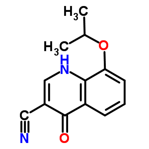 4-Hydroxy-8-(1-methylethoxy)-3-quinolinecarbonitrile Structure,61338-36-1Structure