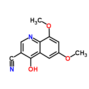 4-Hydroxy-6,8-dimethoxy-3-quinolinecarbonitrile Structure,61338-39-4Structure