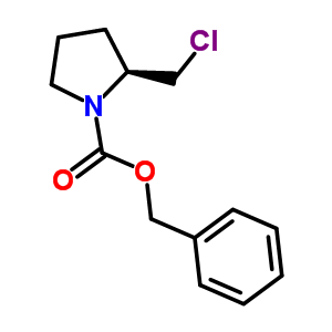 (S)-1-n-cbz-2-氯甲基吡咯烷結構式_61350-66-1結構式