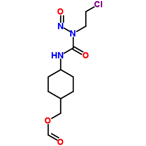 Trans-1-(2-chloroethyl)-3-(4-hydroxymethylcyclohexyl)-1-nitrosourea formate Structure,61367-11-1Structure