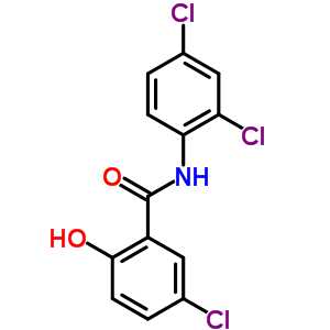 Benzamide,5-chloro-n-(2,4-dichlorophenyl)-2-hydroxy- Structure,6137-47-9Structure