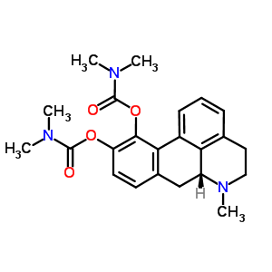 Bis(dimethylcarbamic acid)5,6,6a,7-tetrahydro-6-methyl-4h-dibenzo[de,g]quinoline-10,11-diyl ester Structure,61389-38-6Structure