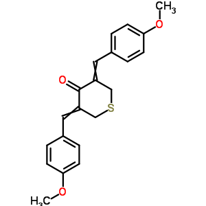 3,5-Bis[(4-methoxyphenyl)methylidene]thian-4-one Structure,61448-77-9Structure