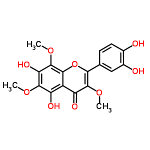 3’,4’,5,7-Tetrahydroxy 3,6,8-trimethoxyflavone Structure,61451-85-2Structure