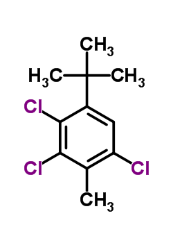 2,3,6-Trichloro-4-tert-butyltoluene Structure,61468-36-8Structure