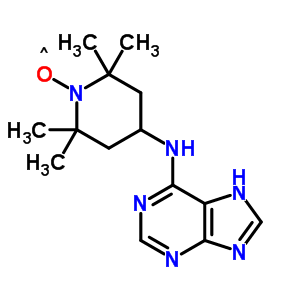 N(6)-(2,2,6,6-tetramethyl-1-oxypiperidin-4-yl)adenine Structure,61468-65-3Structure