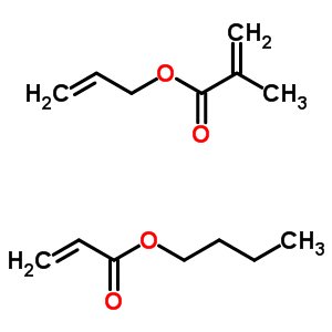 2-Propenoic acid, 2-methyl-, 2-propenyl ester, polymer with butyl 2-propenoate Structure,61488-62-8Structure