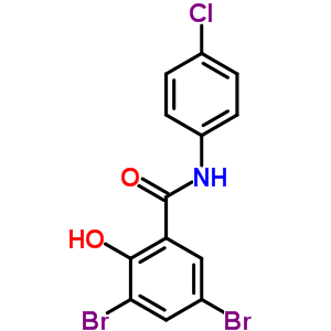 3,5-Dibromo-n-(4-chlorophenyl)-2-hydroxy-benzamide Structure,6149-62-8Structure