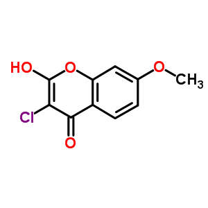 3-Chloro-2-hydroxy-7-methoxy-chromen-4-one Structure,61503-82-0Structure