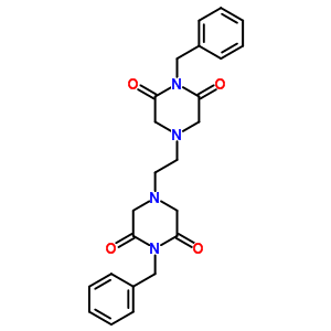 2,6-Piperazinedione, 4,4-(1,2-ethanediyl)bis[1-(phenylmethyl)- Structure,61533-54-8Structure